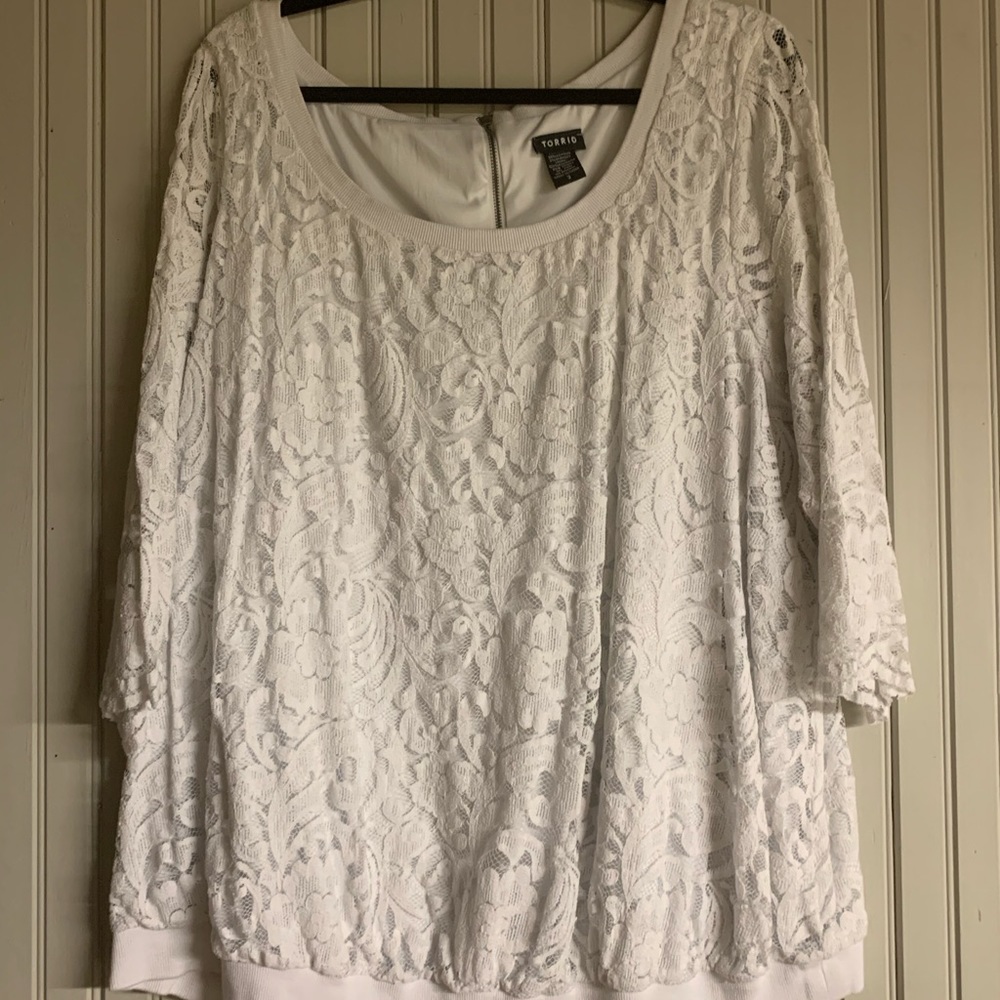 Torrid lace sweatshirt